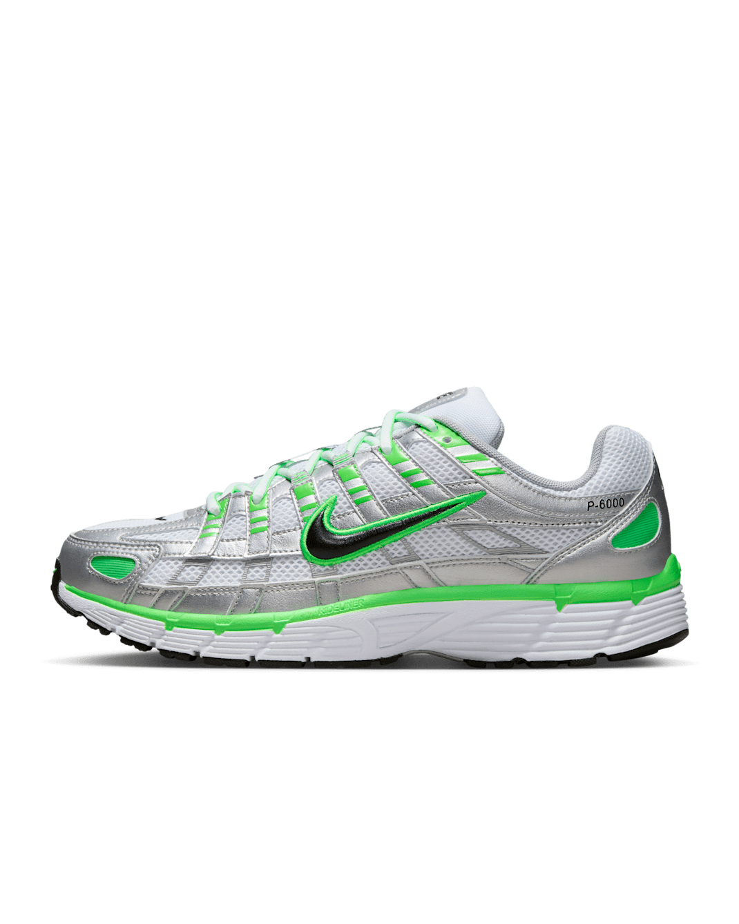 Nike P-6000 SE Men's Shoes - Metallic Silver/White/Green Strike/Black