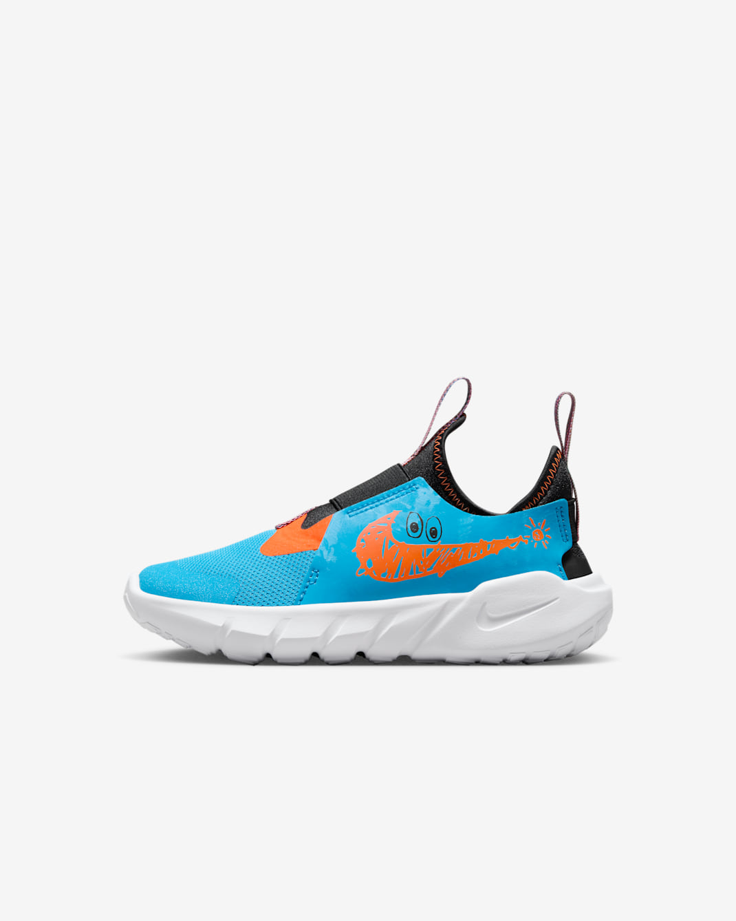 Nike Flex Runner 2 Lil 小童鞋款 - Blue Lightning/黑色/白色/Total Orange