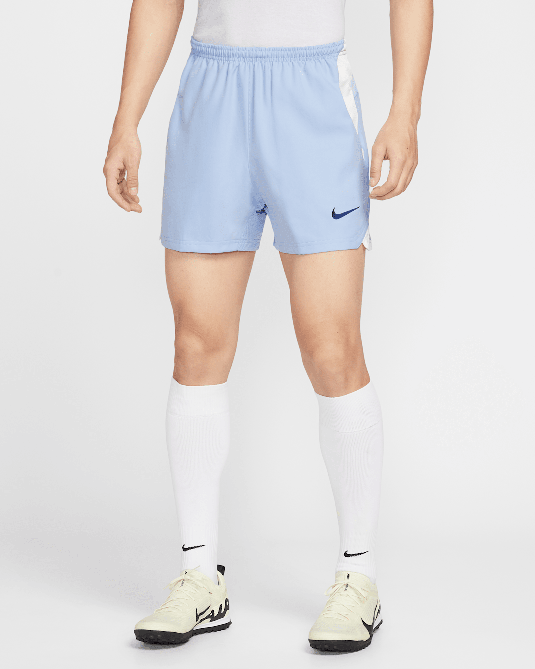 Nike Total 90 Men's Dri-FIT Football Shorts - Aluminium/Sail/Blue Void