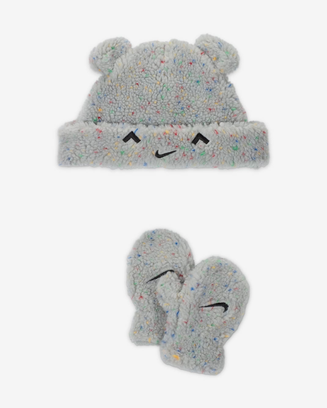 Nike Cozy Comfort Toddler 2-Piece Beanie Set - Light Smoke Grey