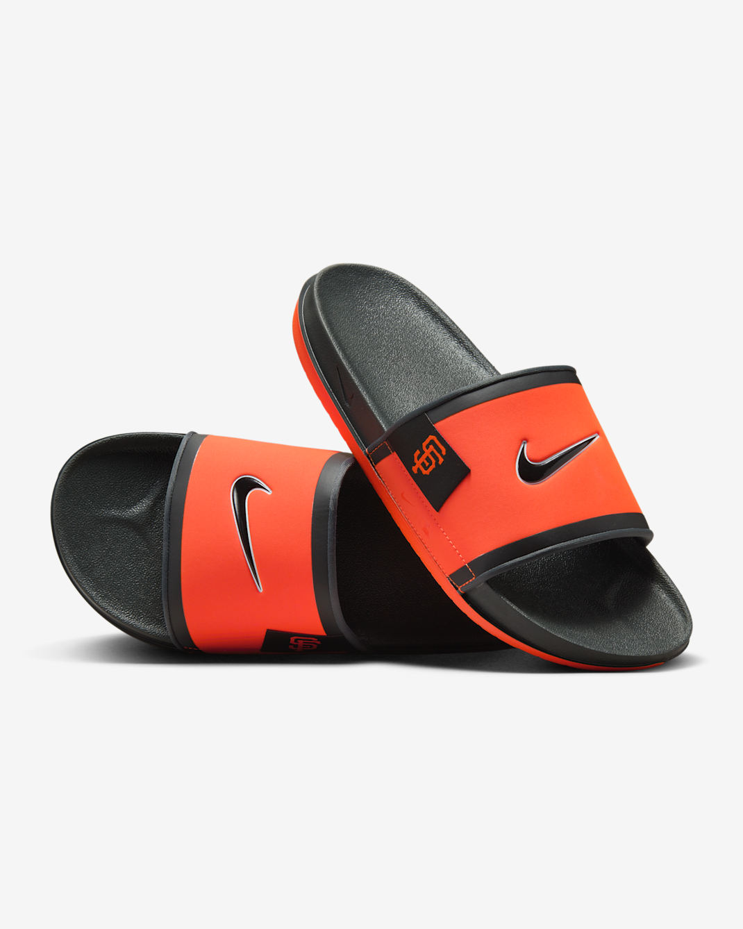 Nike Offcourt (San Francisco Giants) Offcourt Slides - Team Orange/Dark Smoke Grey/Black