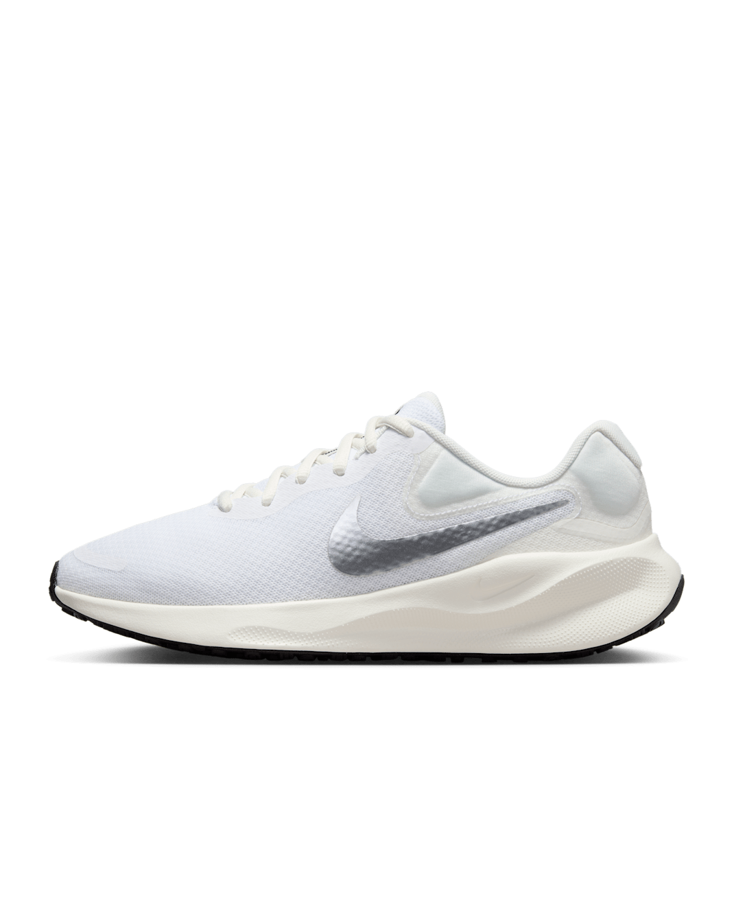 Nike Revolution 7 Women's Road Running Shoes - White/Sail/Black/Metallic Silver