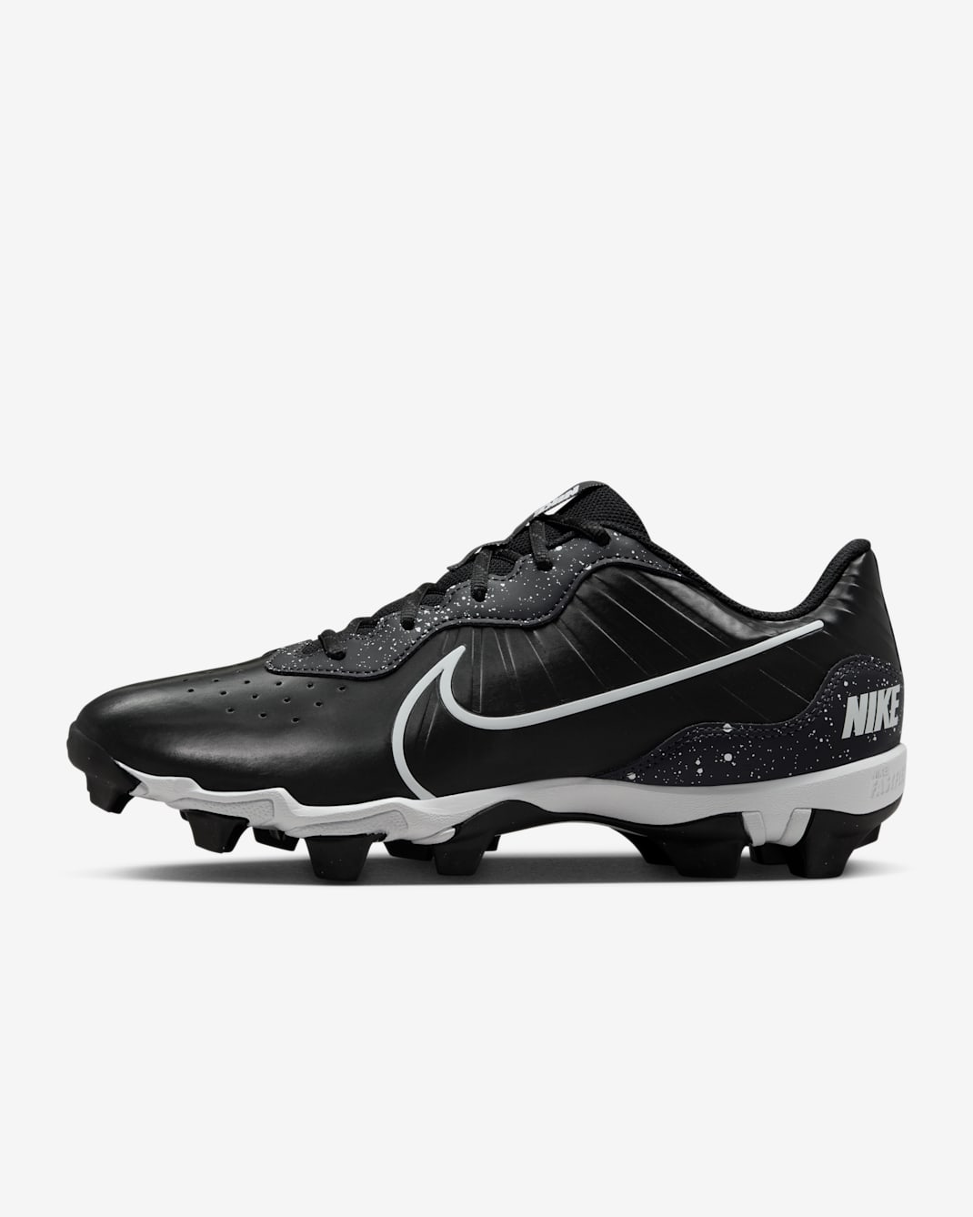 Nike Alpha Huarache 4 Keystone Men's Baseball Cleats - Black/Dark Smoke Grey/White