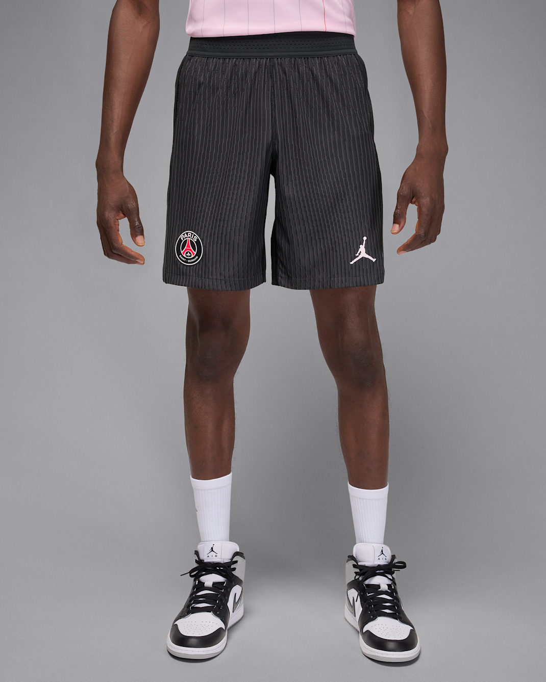 Paris Saint-Germain 2025/26 Match Fourth Men’s Jordan Dri-FIT ADV Football Authentic Shorts - Off-Noir/Black/Pearl Pink