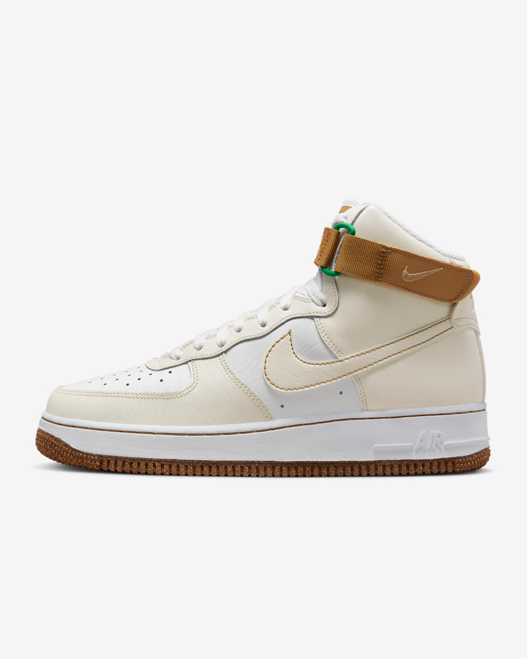 รองเท้าผู้ชาย Nike Air Force 1 High '07 LV8 EMB - Phantom/ขาว/Elemental Gold/Phantom