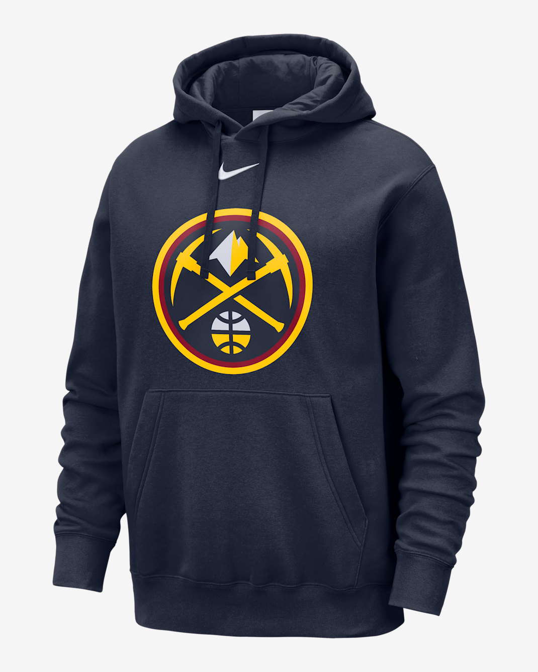 Denver Nuggets Club Men's Nike NBA Pullover Hoodie - College Navy/Amarillo