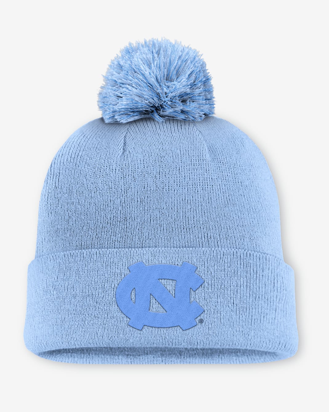 North Carolina Primetime Campus Toned Men's Jordan Brand College Cuffed Pom Beanie - Light Blue