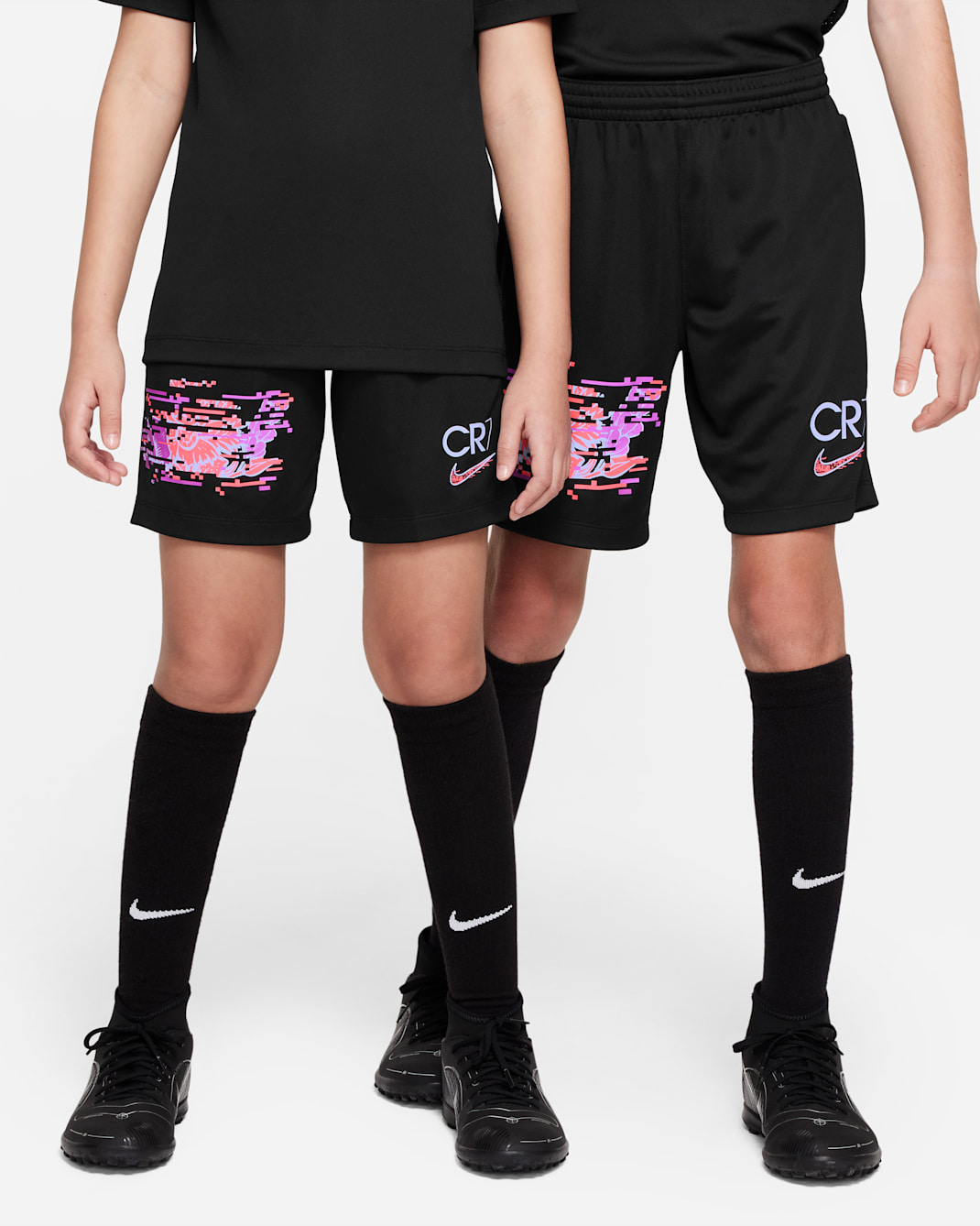 CR7 Older Kids' Football Shorts - Black
