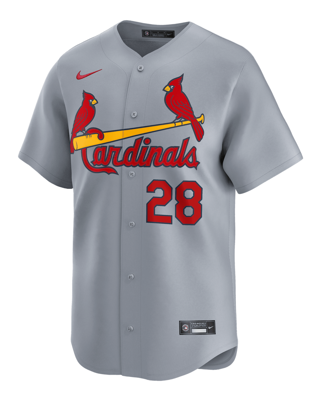 Nolan Arenado St. Louis Cardinals Men's Nike Dri-FIT ADV MLB Limited Jersey - Grey