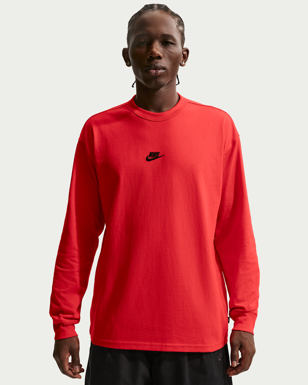 Nike Sportswear Premium Essentials Men's Long-Sleeve T-Shirt - University Red