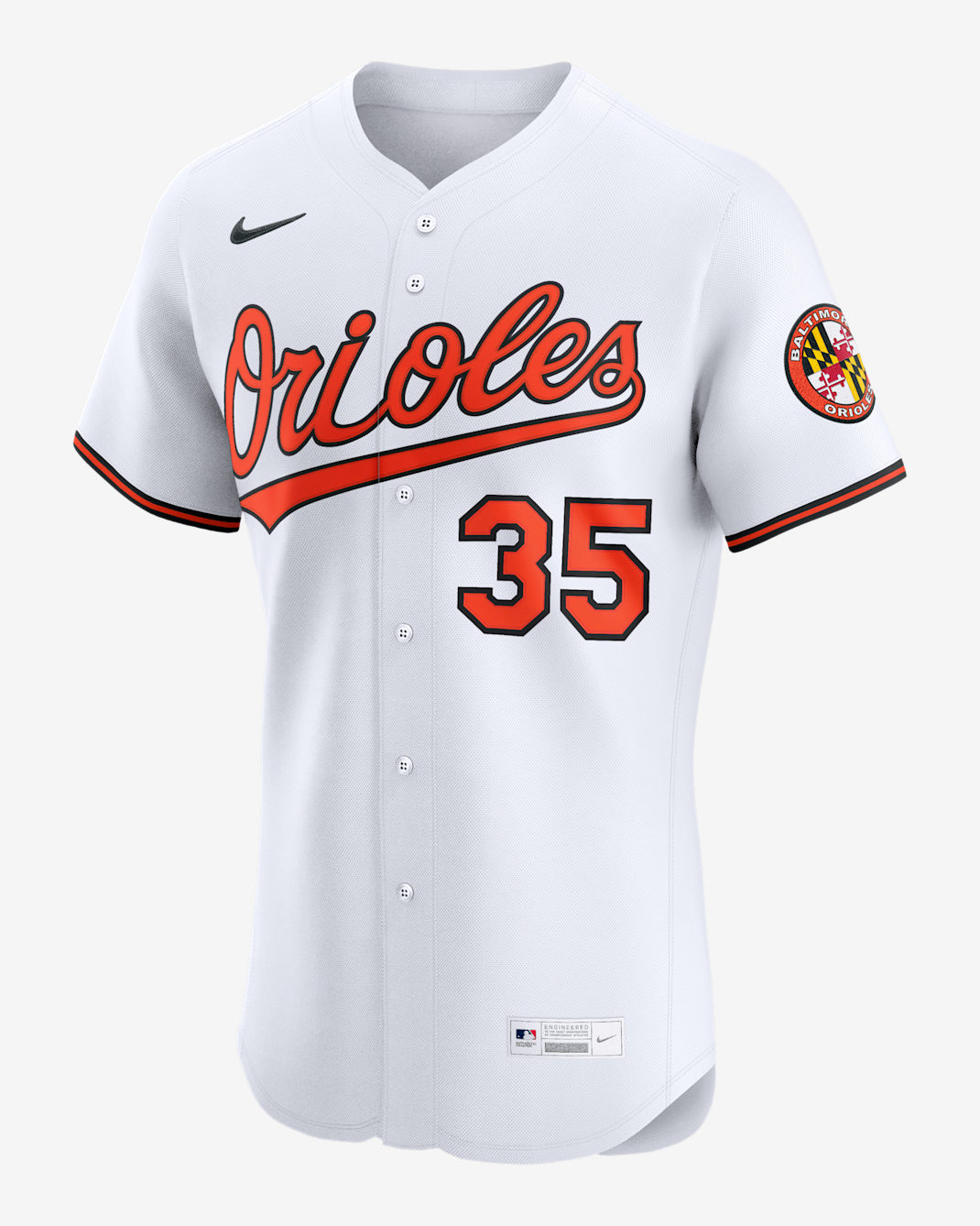 Jersey Nike Dri-FIT ADV de la MLB Elite para hombre Adley Rutschman Baltimore Orioles - Blanco