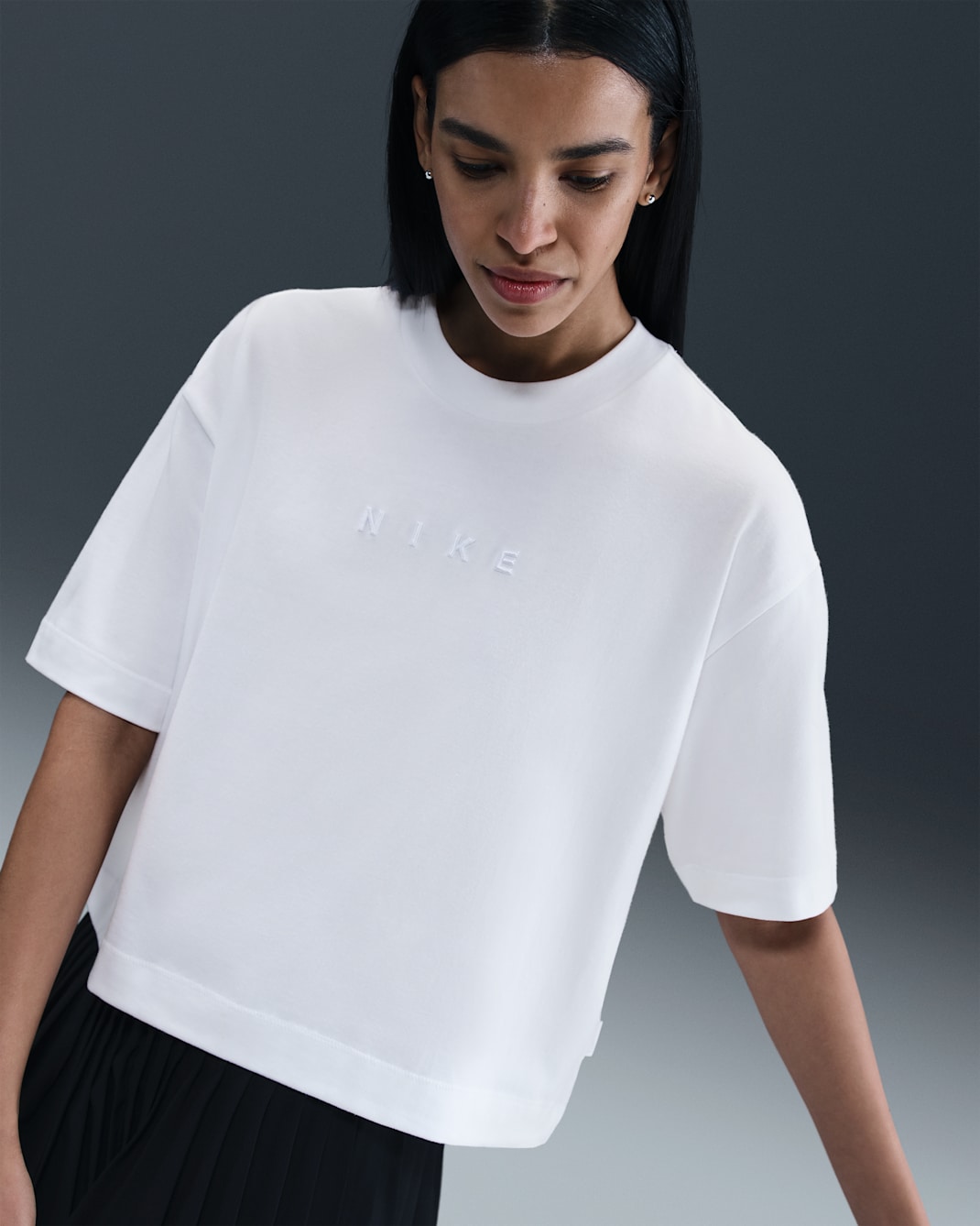 Nike Sportswear Women's Boxy Short-Sleeve T-Shirt - White