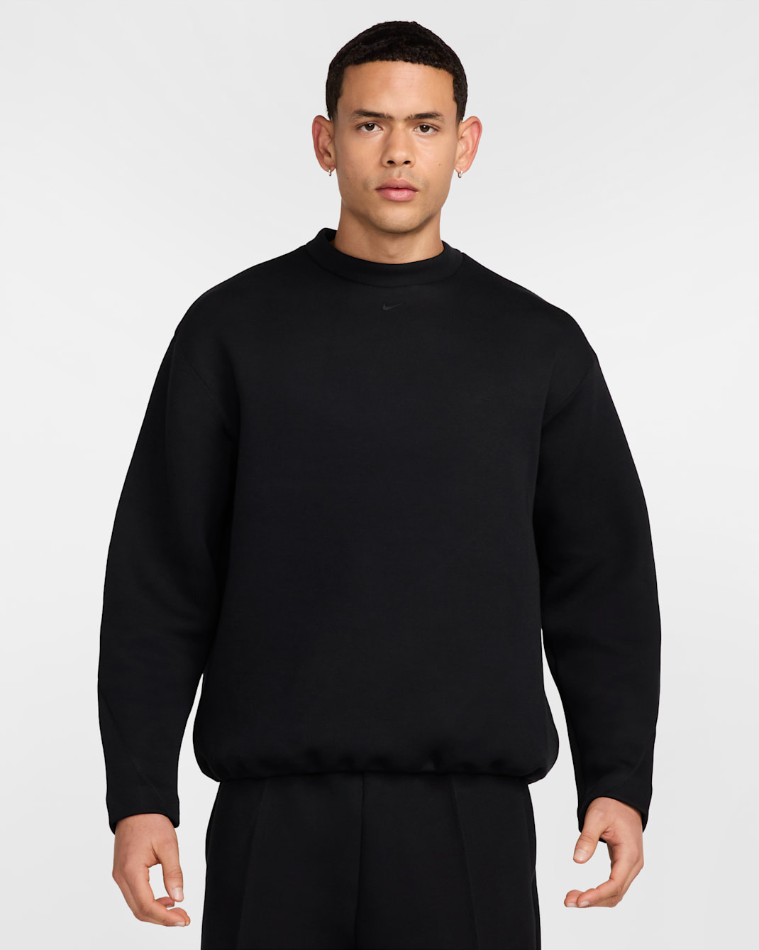 Nike Tech Men's Fleece Crew - Black/Black
