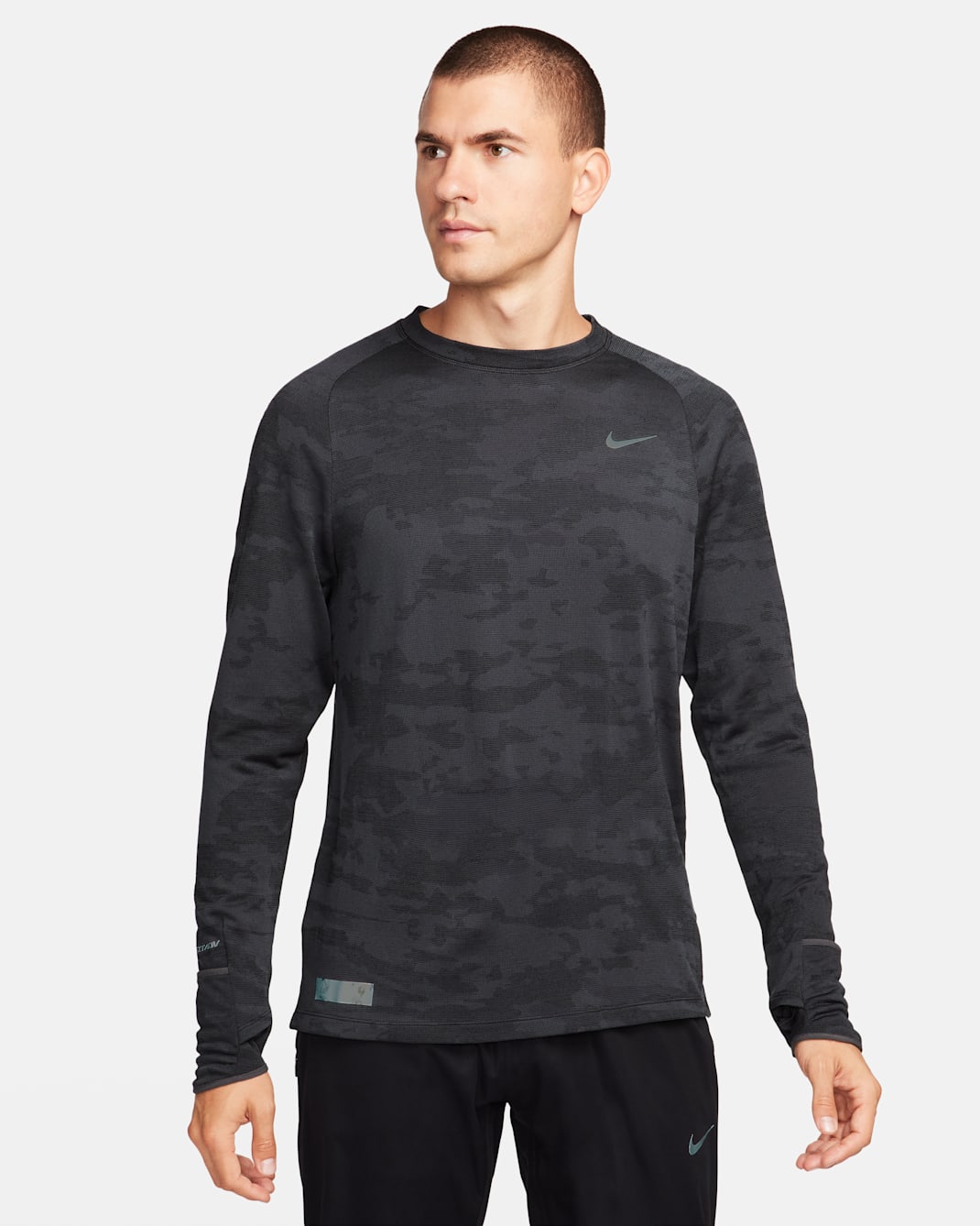 Nike Therma-FIT ADV Running Division Men's Long-Sleeve Running Top - Black