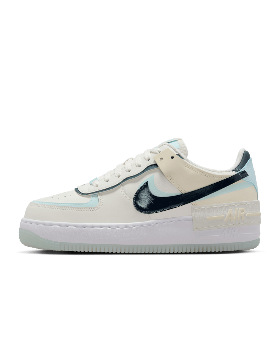 Nike Air Force 1 Shadow Women's Shoes - Sail/Glacier Blue/Coconut Milk/Armoury Navy