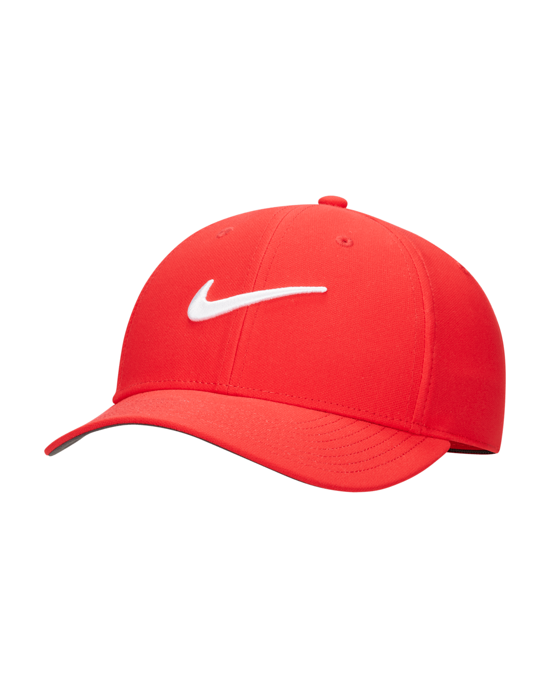 Nike Dri-FIT Club Structured Swoosh Cap - University Red/White