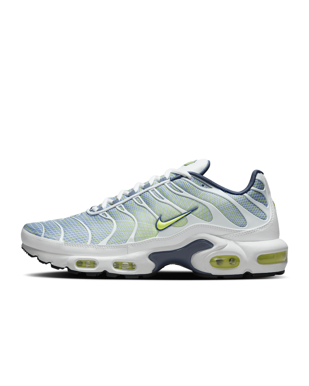 Nike Air Max Plus férficipő - Pebble Grey/Steel/Fehér/Lime