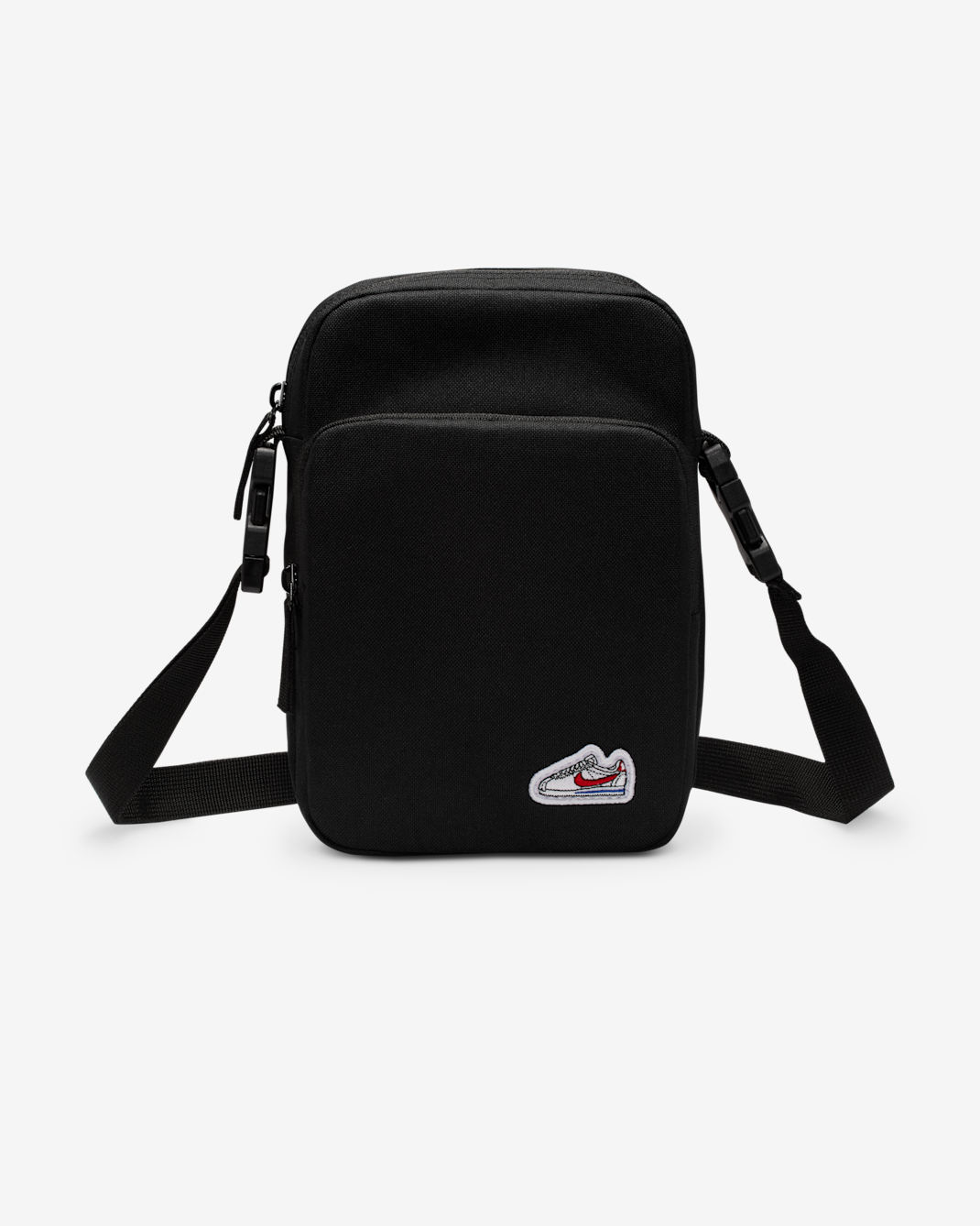 나이키 코르테즈 헤리티지 크로스바디 백(4L) - 블랙/블랙/화이트