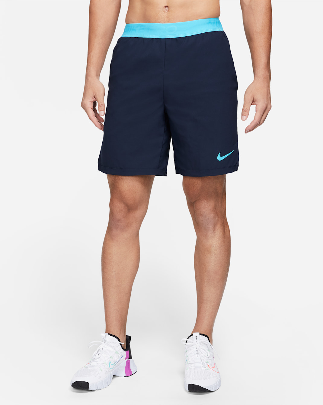 Nike Pro Flex Vent Max Herrenshorts - Obsidian/Chlorine Blue