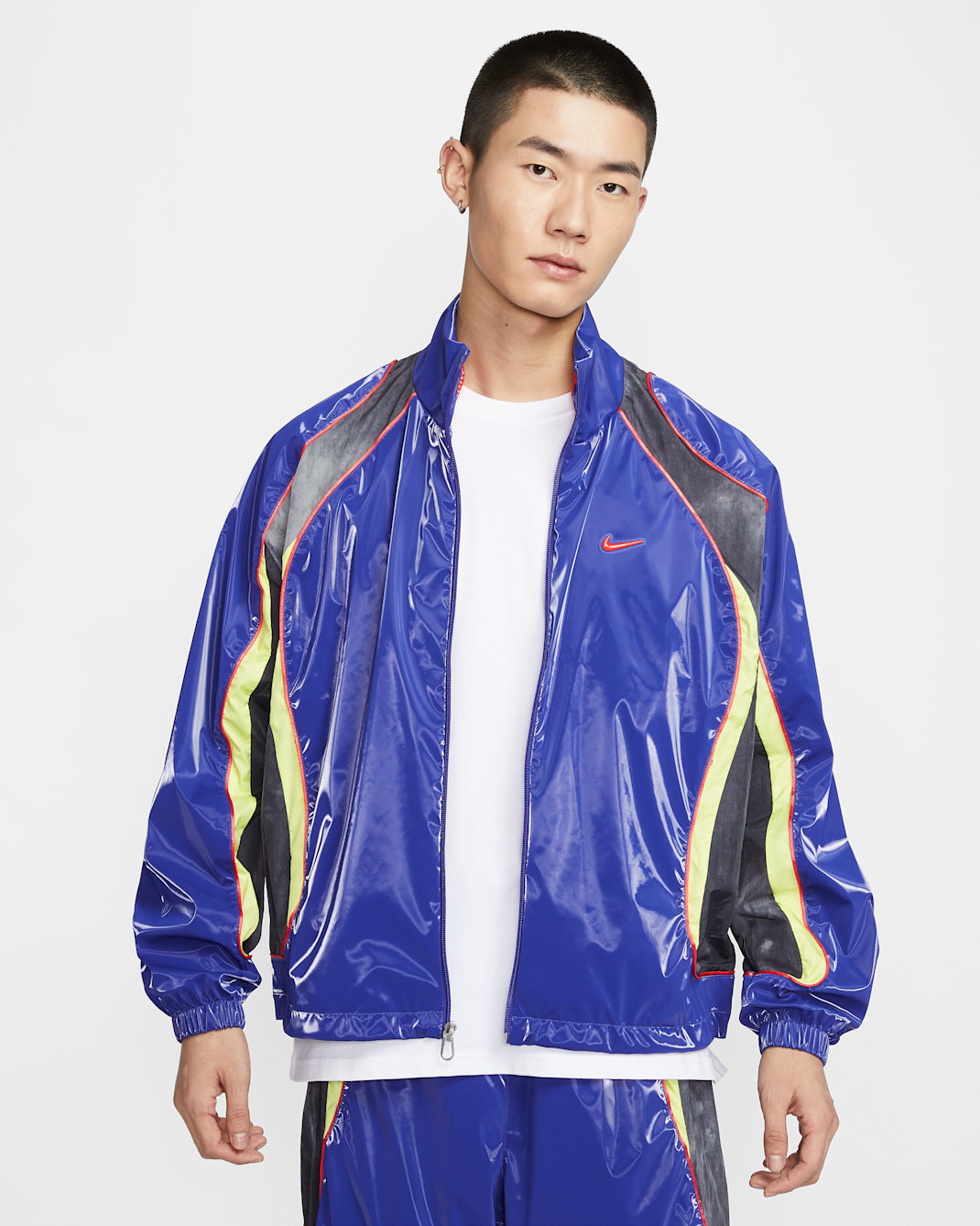 ナイキ プロジェクト F.R.O.G. メンズ トラックジャケット - ディープナイト/ブラック/ライトレモンツイスト/ライトクリムゾン