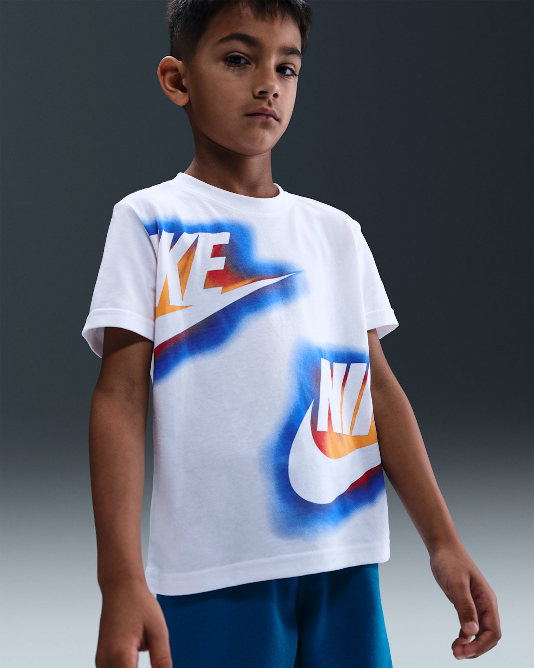 Nike Glow With Me Little Kids' T-Shirt - White