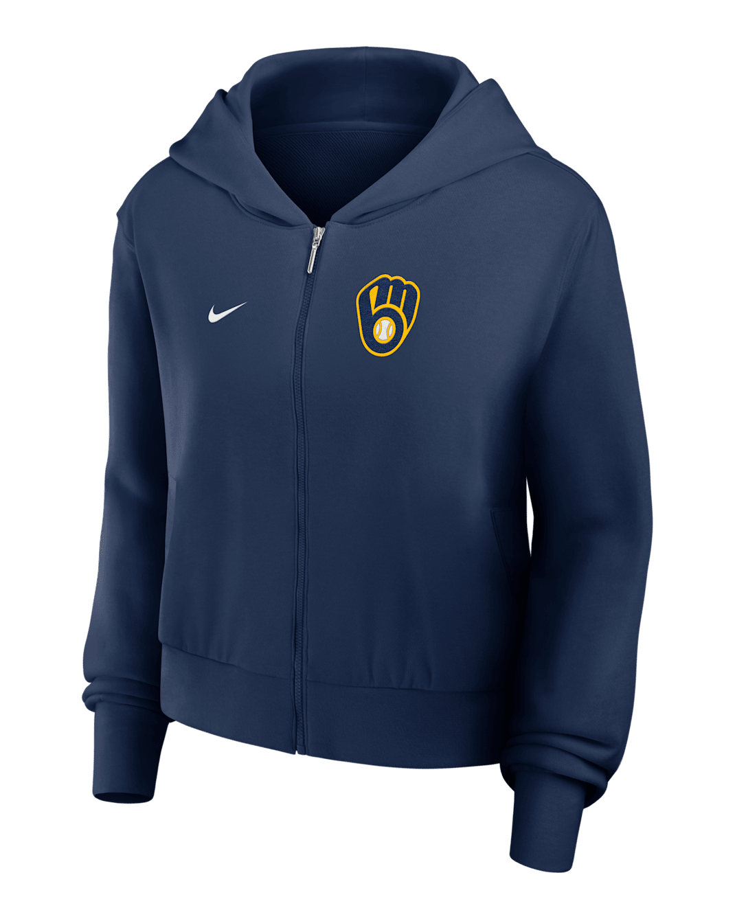 Milwaukee Brewers Women’s Nike MLB Full-Zip Hoodie - Navy