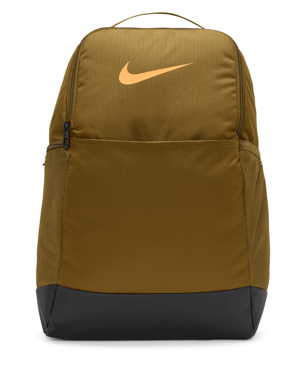 Nike Brasilia 9.5 Training Backpack (Medium, 24L) - Olive Flak/Black/Vivid Orange