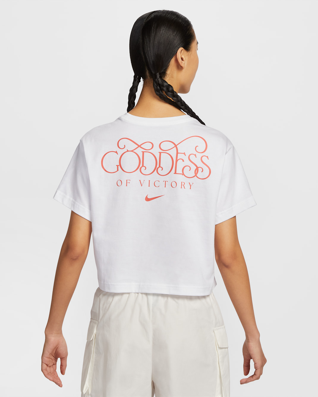 Nike Sportswear Women's Short-Sleeve Cropped T-Shirt - White