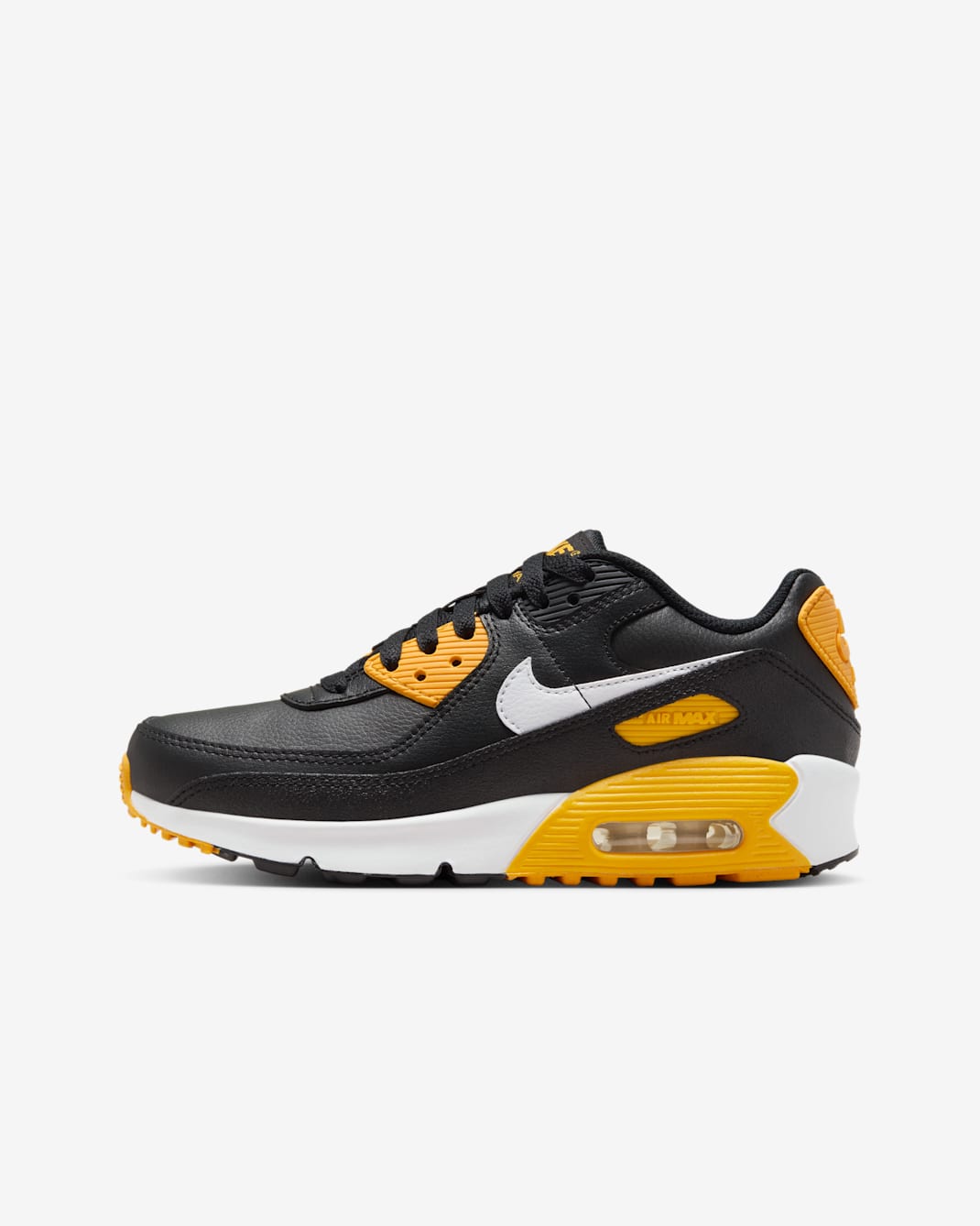 Nike Air Max 90 LTR 大童鞋款 - 黑色/University Gold/白色