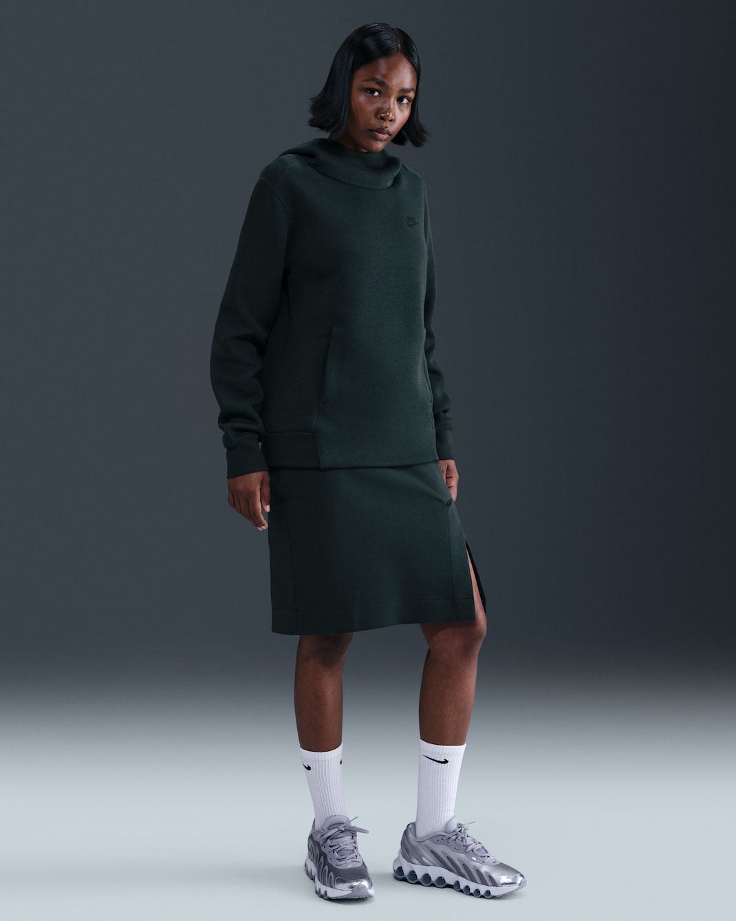 Nike Sportswear Tech Fleece Women's Skirt - Seaweed/Black