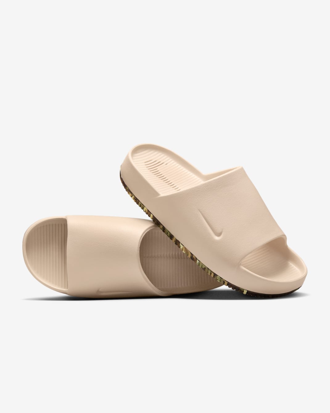 Nike Calm Men's Slides - Sanddrift/Light Khaki/Fauna Brown/Sanddrift