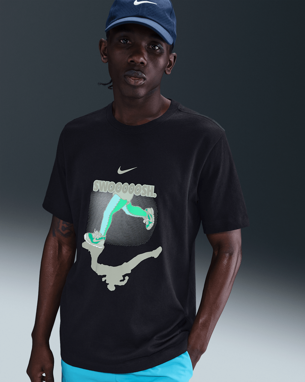 Nike Men's Running T-Shirt - Black