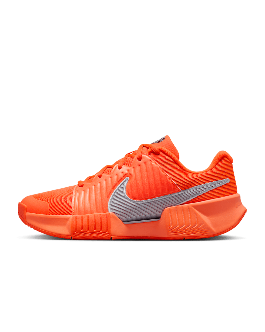 Nike GP Challenge Pro Premium Men's Hard Court Tennis Shoes - Hyper Crimson/Metallic Silver
