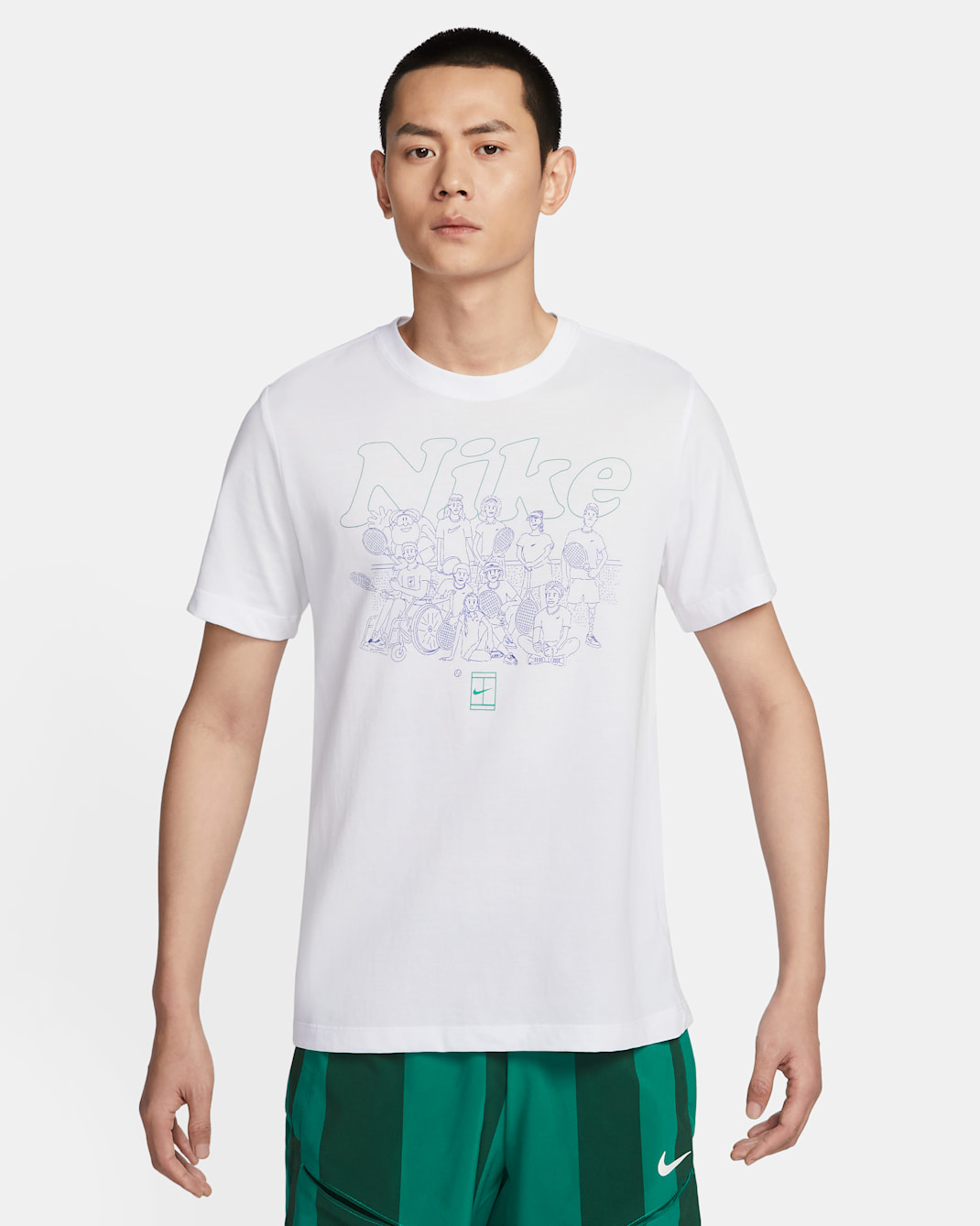 NikeCourt Men's Dri-FIT Tennis T-Shirt - White