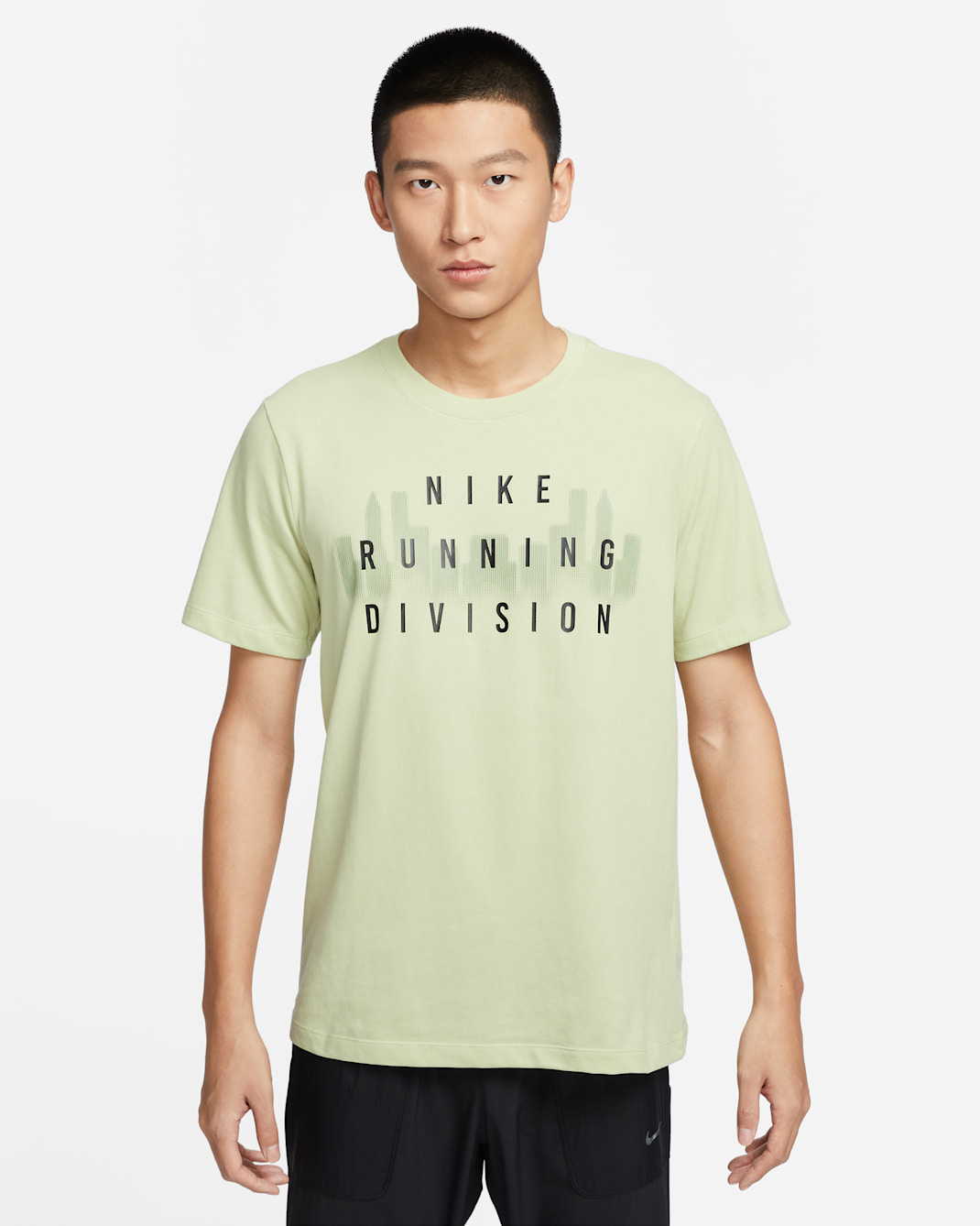 Nike Dri-FIT Running Division Men's Running T-Shirt - Olive Aura