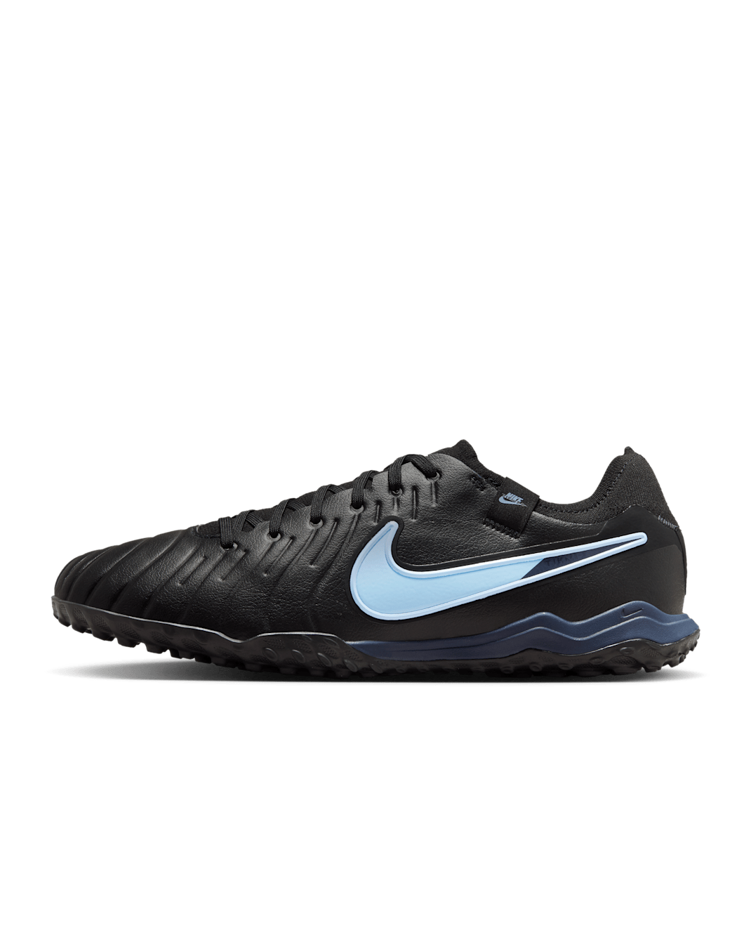 Nike Tiempo Legend 10 Pro Turf Low-Top Football Shoes - Black/Black
