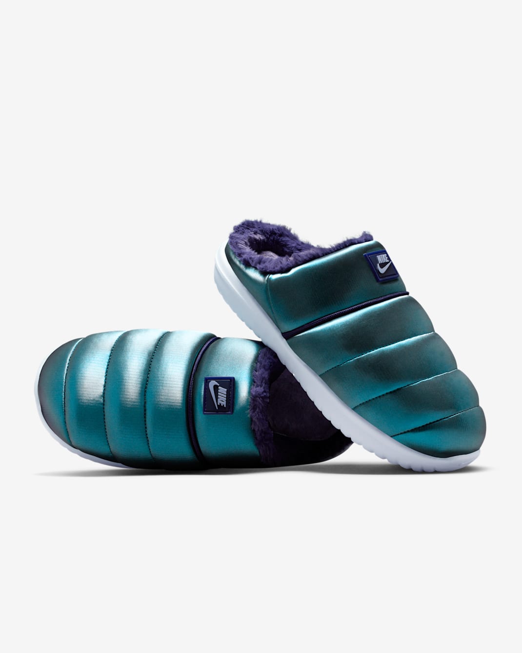 Nike Burrow SE Women's Slippers - Ghost/Imperial Purple/Ghost