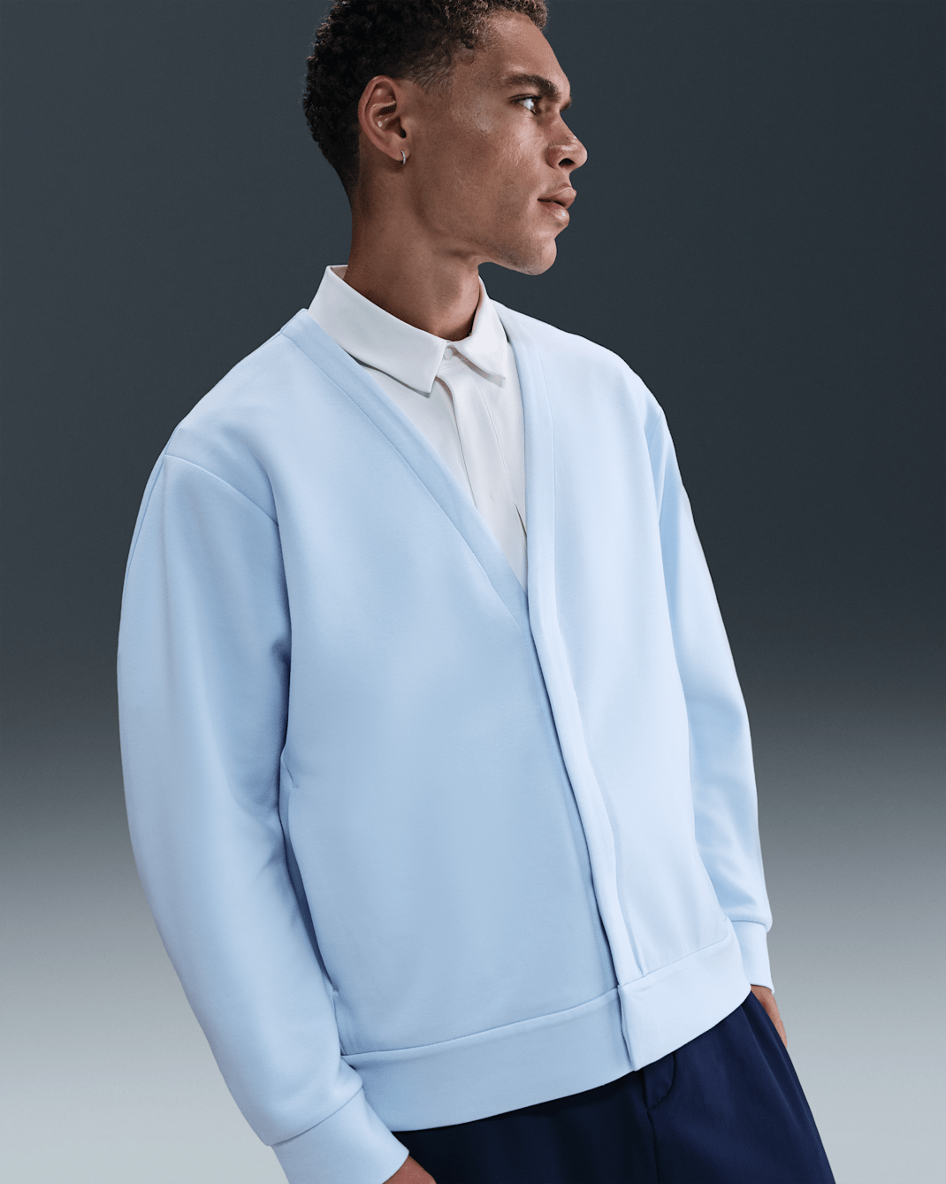 Nike 24.7 ImpossiblySoft Men's Cardigan - Celestine Blue/Psychic Blue
