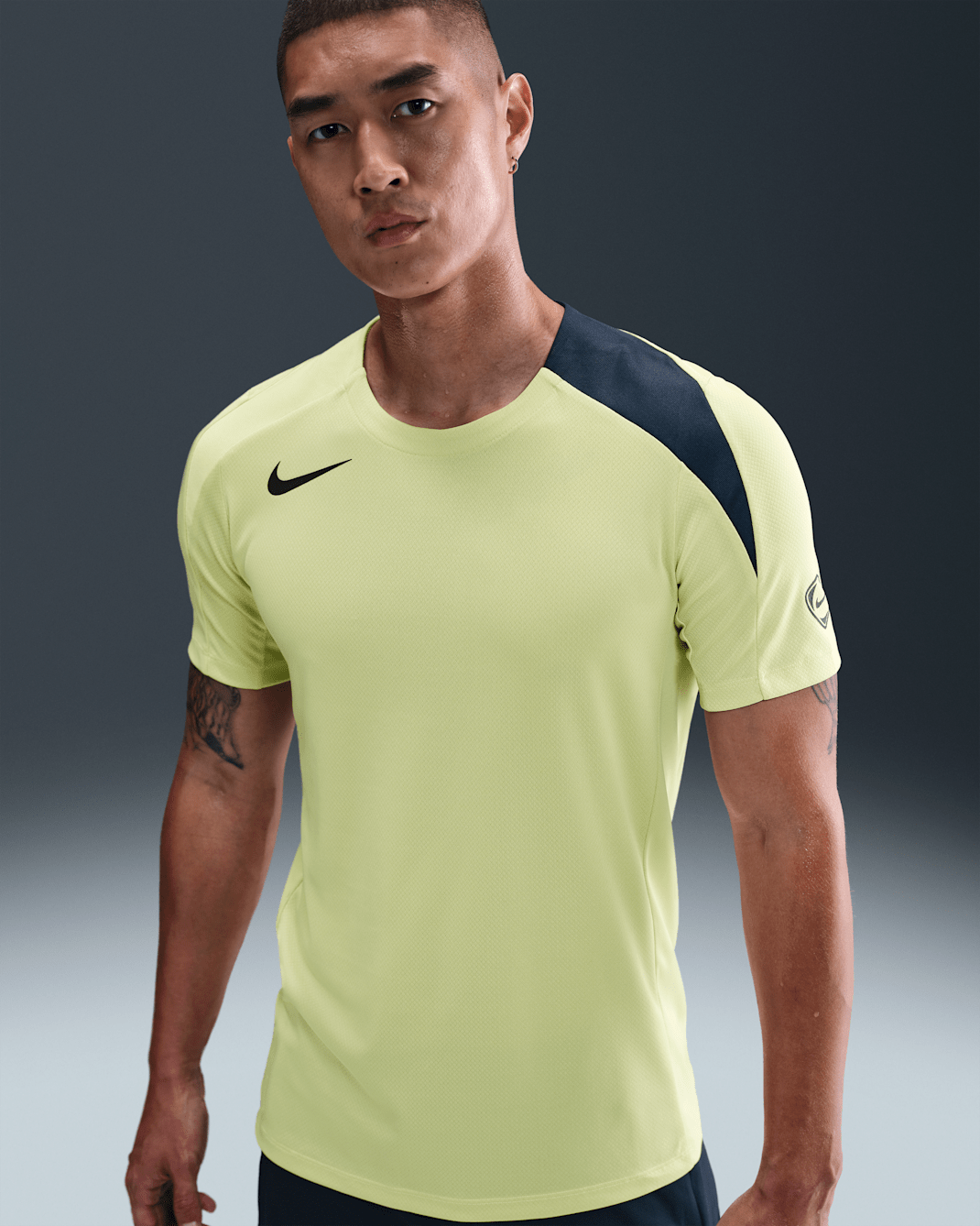 Nike Strike 男款 Dri-FIT 足球上衣 - Limelight/Limelight/Seaweed/黑色