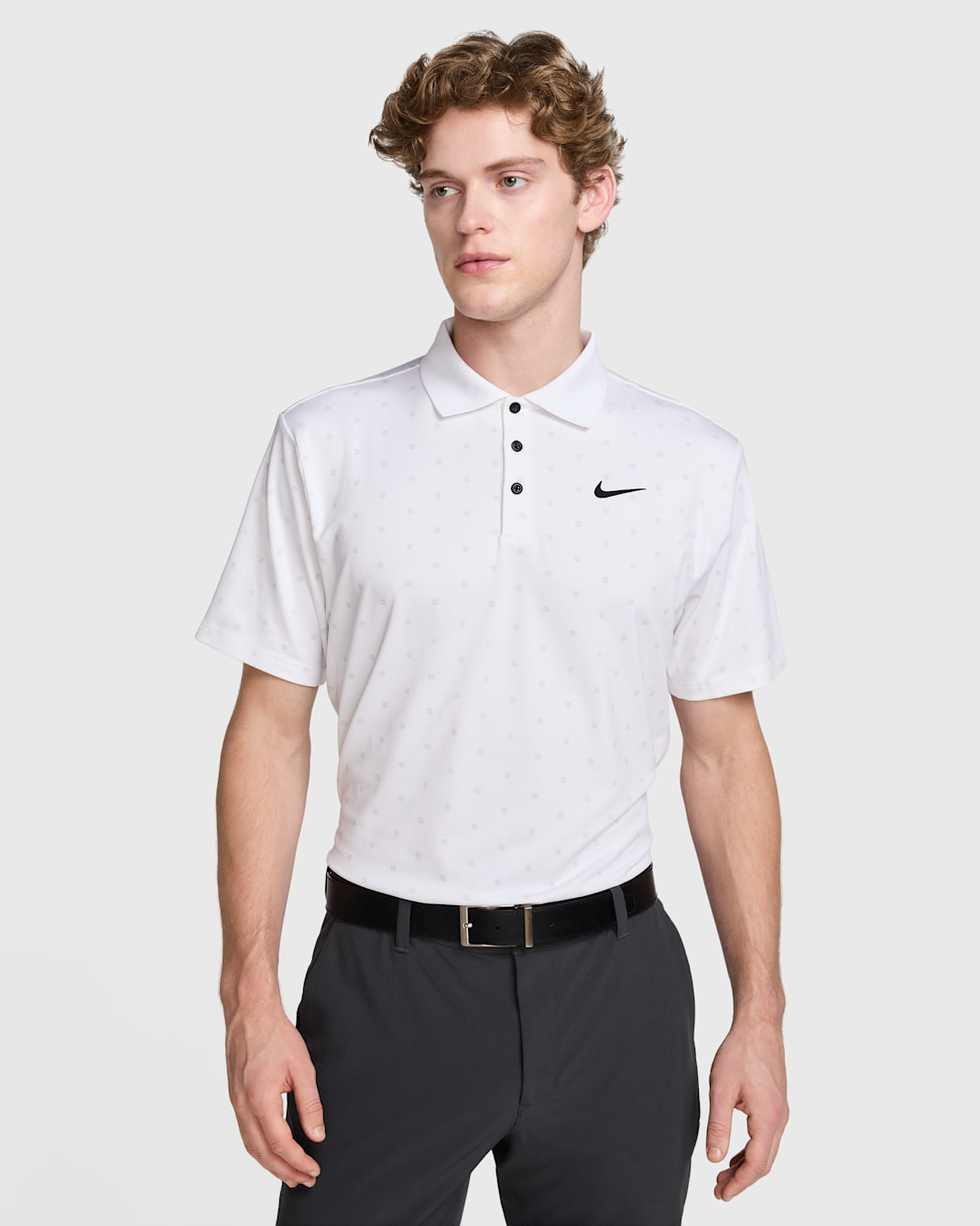 Polo de golf Dri-FIT para hombre Nike Tour - Blanco/Negro