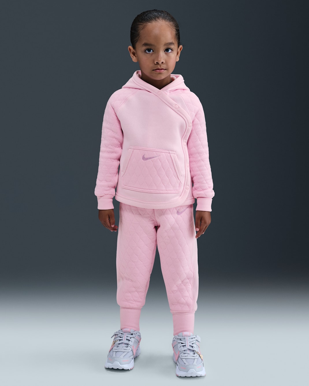 Nike Ready, Set! Toddler 2-Piece Hooded Jogger Set - Pink Foam