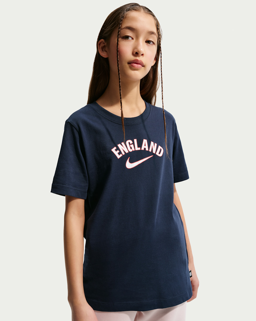 England Older Kids' Nike Football T-Shirt - Obsidian