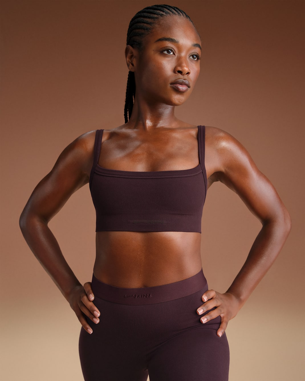 NikeSKIMS Vintage Seamless Women's Cami Bra - NSKM CURRANT