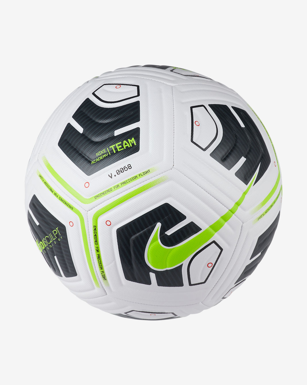 Nike Academy Soccer Ball - White/Black/Volt