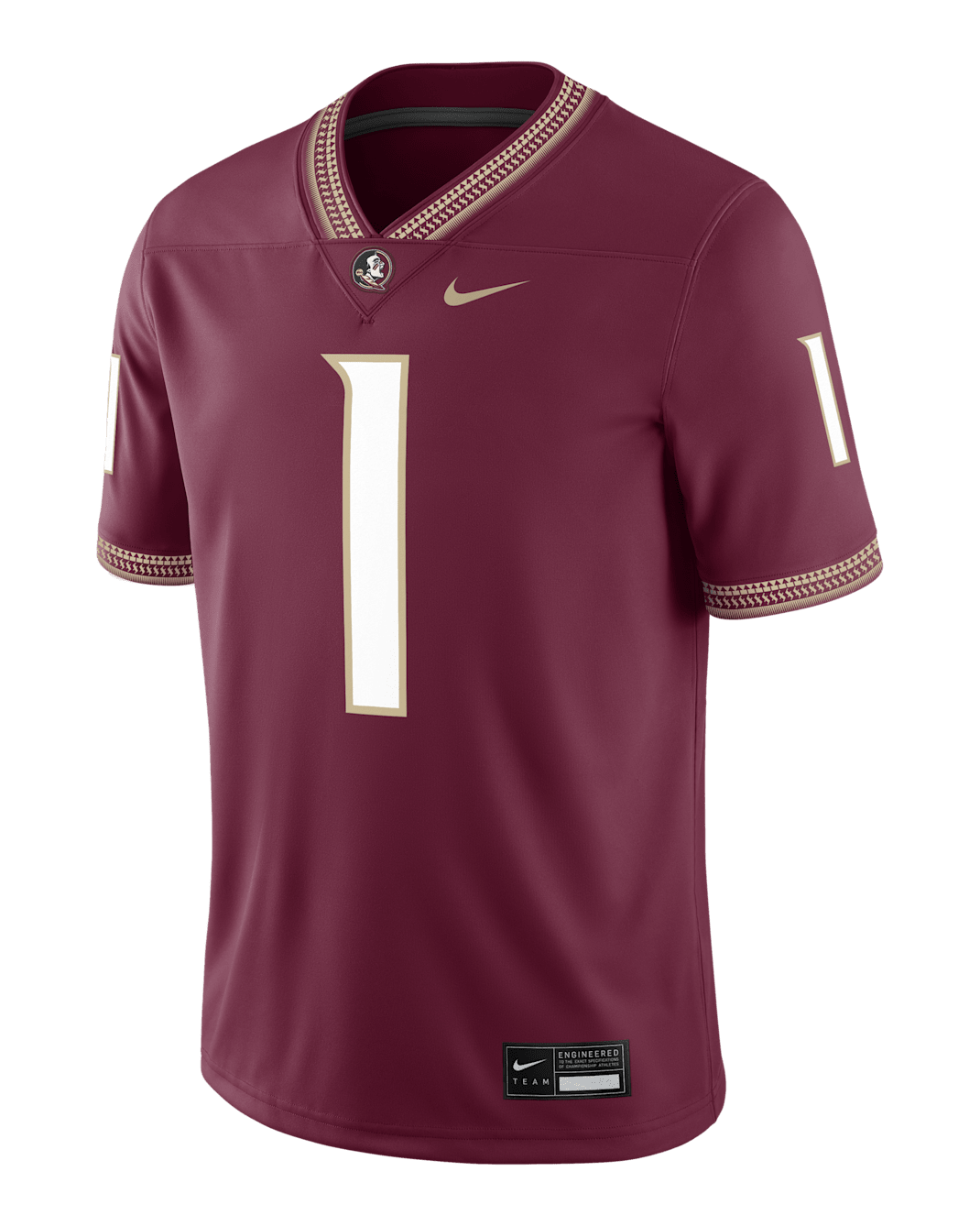 Tommy Castellanos Florida State Men’s Nike Dri-FIT College NIL Game Jersey - Garnet