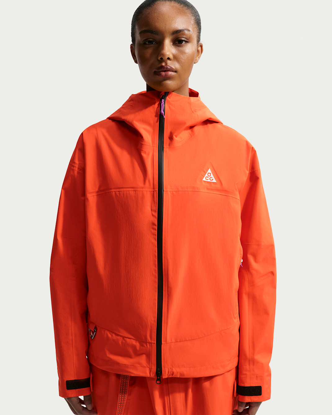 Nike ACG "Morpho" Women's Storm-FIT ADV Rain Jacket - Safety Orange/Vivid Purple/Summit White
