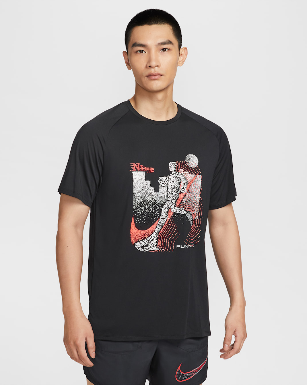 ナイキ ストライド メンズ Dri-FIT ADV ショートスリーブ ランニングトップ - ブラック