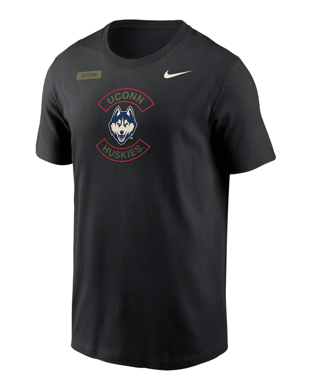 Playera Nike Dri-FIT para hombre Connecticut Huskies Team Issue - Negro