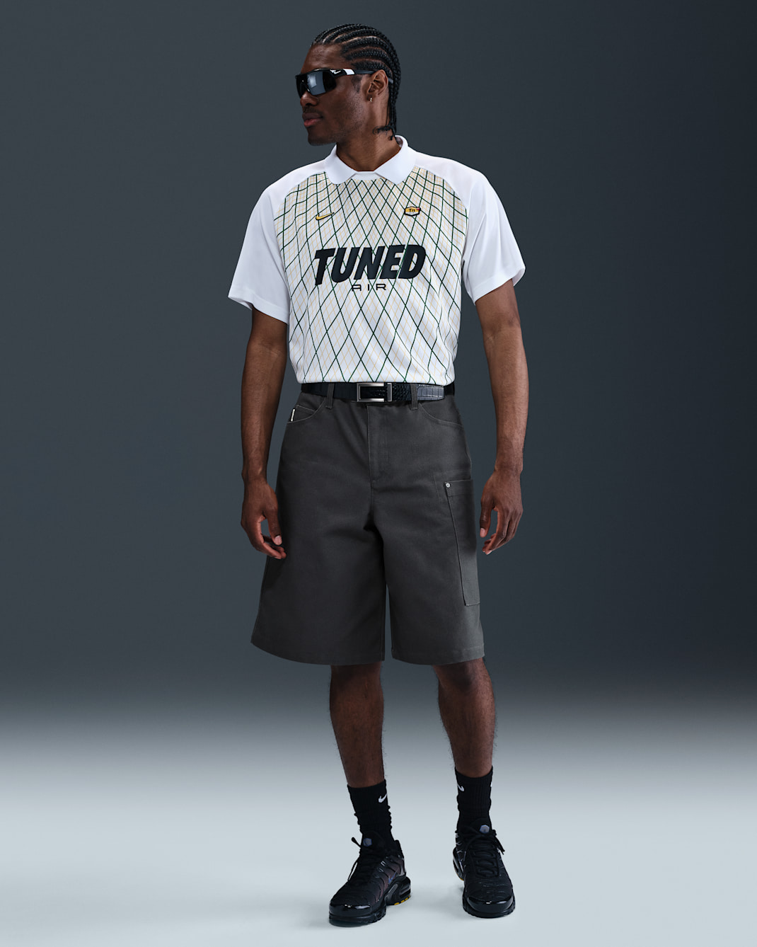 Nike Life Men's Big Canvas Shorts - Anthracite/Anthracite