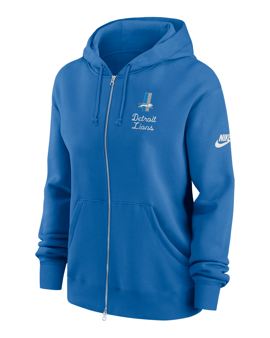 Detroit Lions Phoenix Rewind Women's Nike NFL Full-Zip Hoodie - Blue